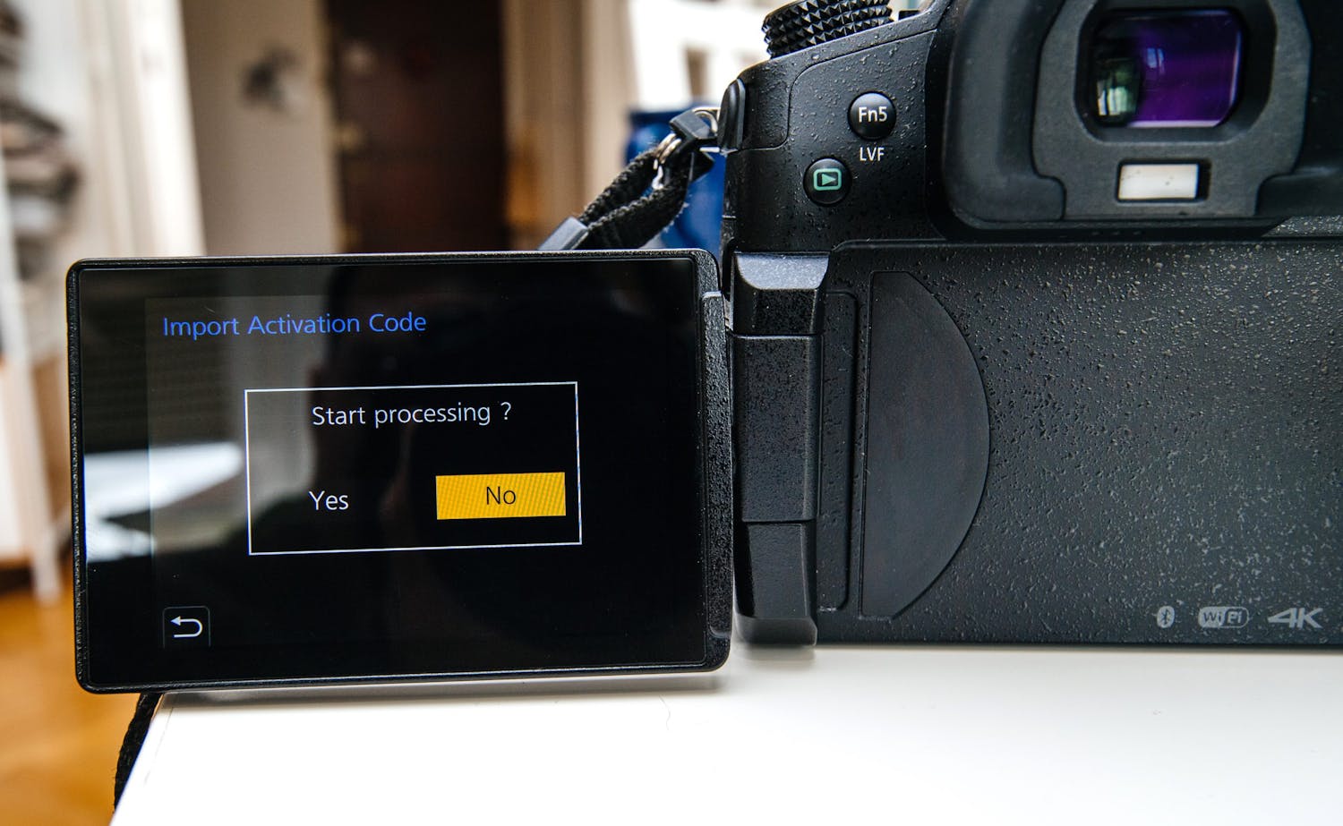 Kamera oppdateres med ny firmware